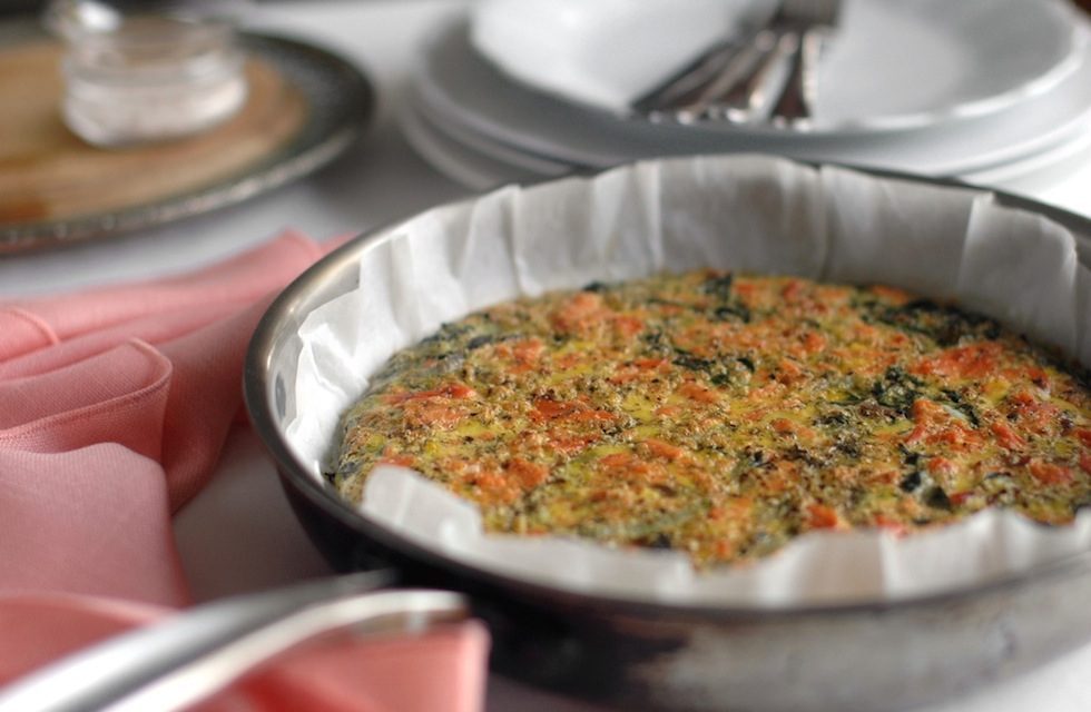 salmon frittata gluten dairy free