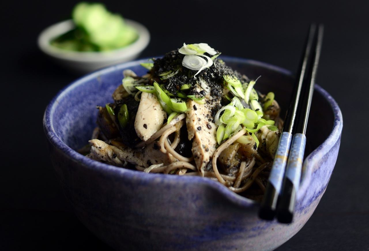 chicken soba salad gluten dairy free protein low gi